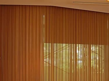 Treillis métallique de draperie à bobine dorée pour rideau de fenêtre