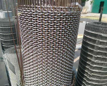 Copper cable mesh rolls